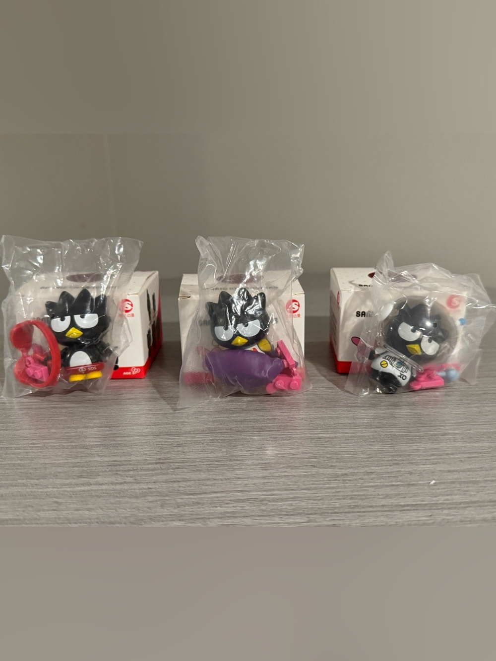 Sanrio Licensed Badtz-Maru 3 Piece Mini Figure